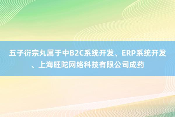 五子衍宗丸属于中B2C系统开发、ERP系统开发、上海旺陀网络科技有限公司成药